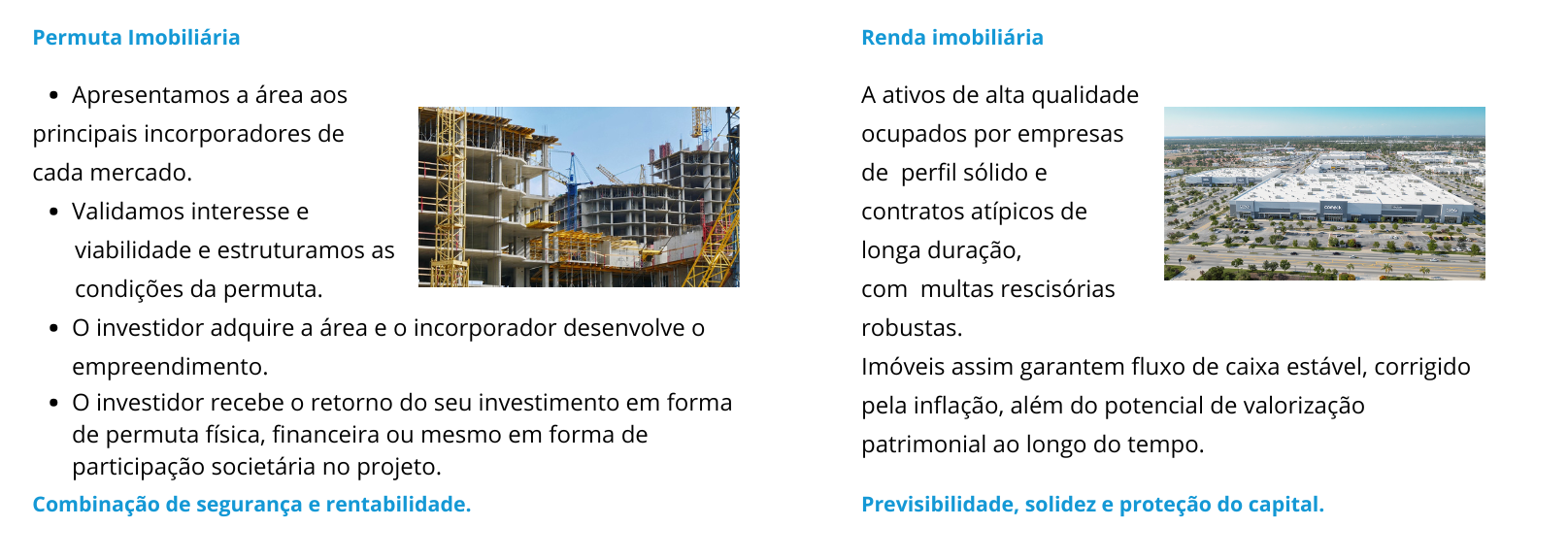 Permuta e Renda Imobiliária - segurança e rentabilidade